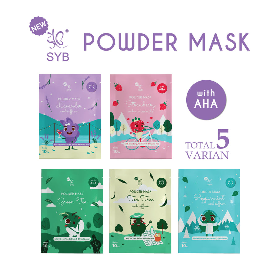 NEW SYB Powder Mask Tea Tree and Saffron